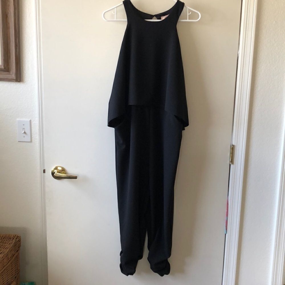 Love..Ady  Popover Shirred Leg Jumpsuit Size M NWT